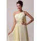 Żółta długa suknia CL6066 | hurtownia sukienek